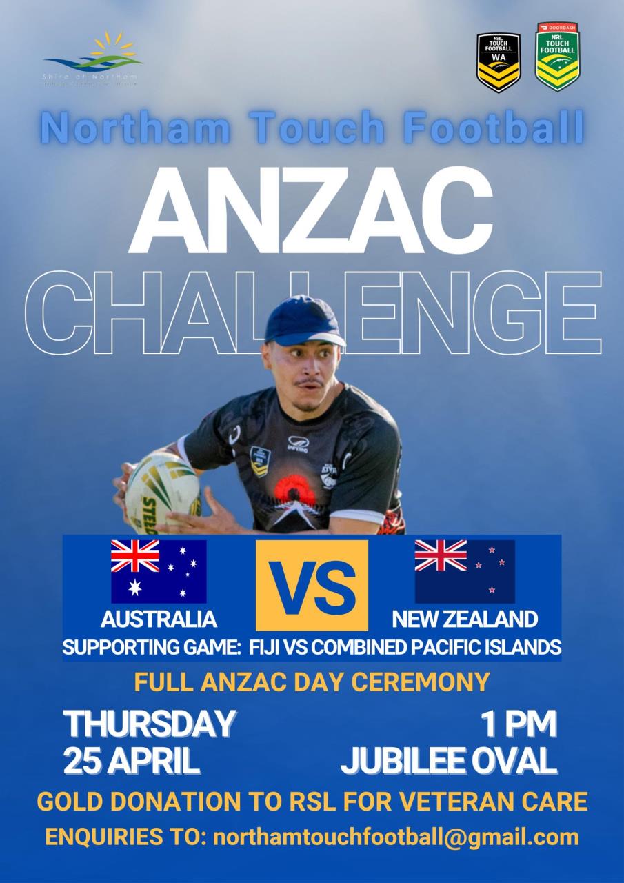 Touch Football ANZAC Day Challenge Match