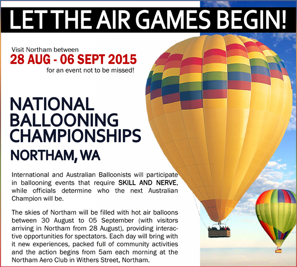 National Ballooning Championships Northam 2015 National Ballooning Championships Northam 2015