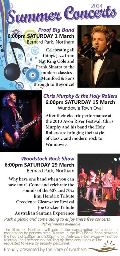 Summer Concerts 2014 Summer Concerts