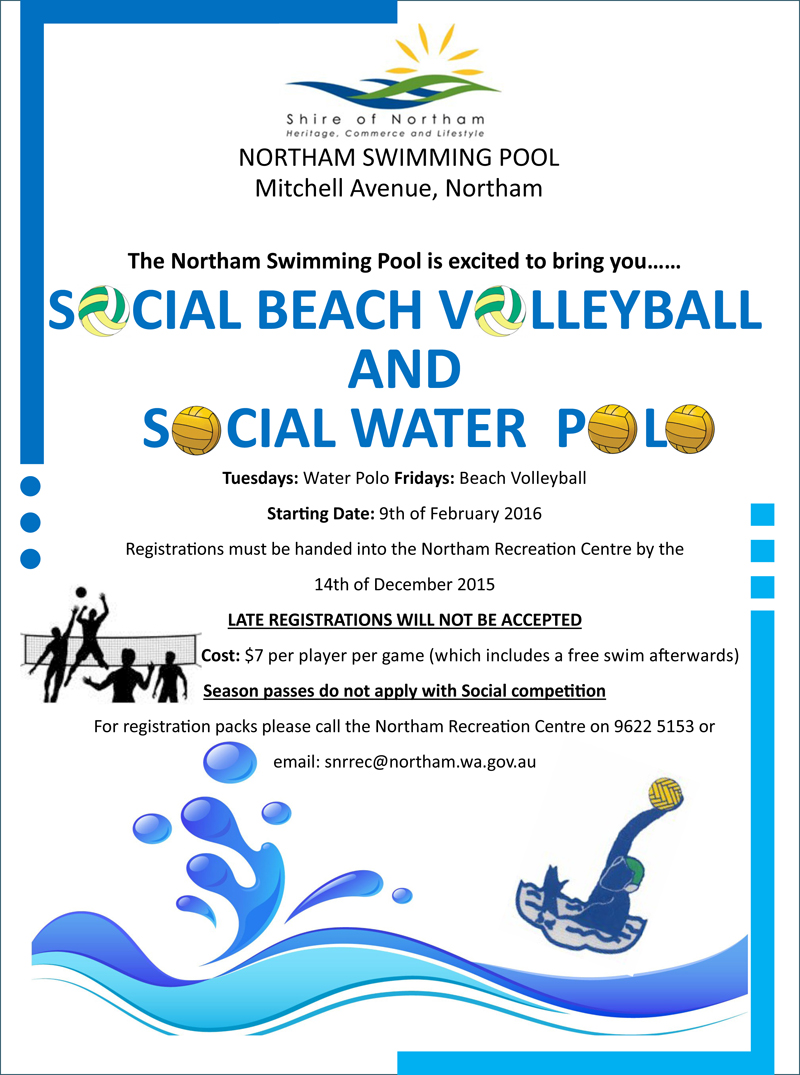 Social Beach Volleyball & Social Water Polo