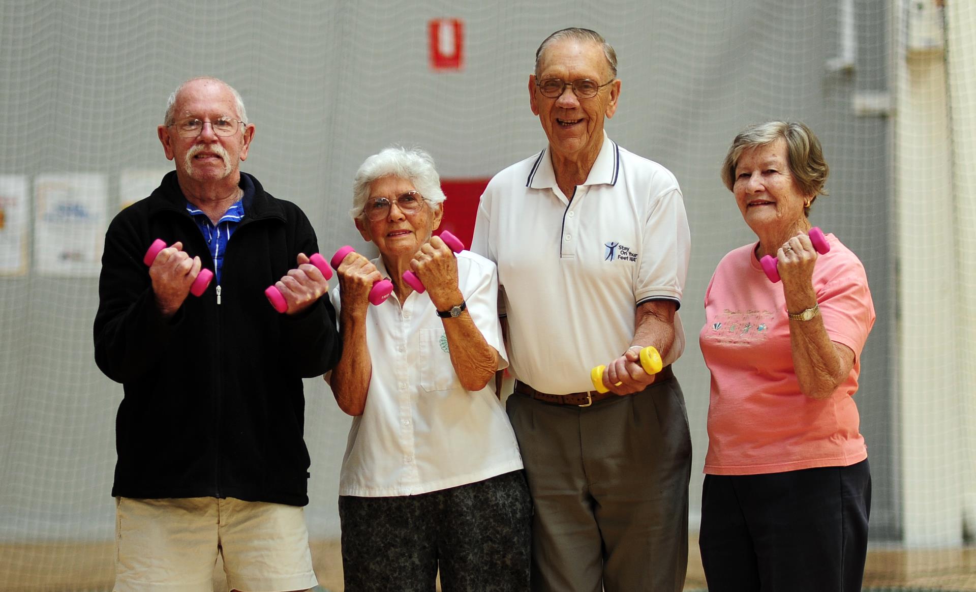 Seniors exercising