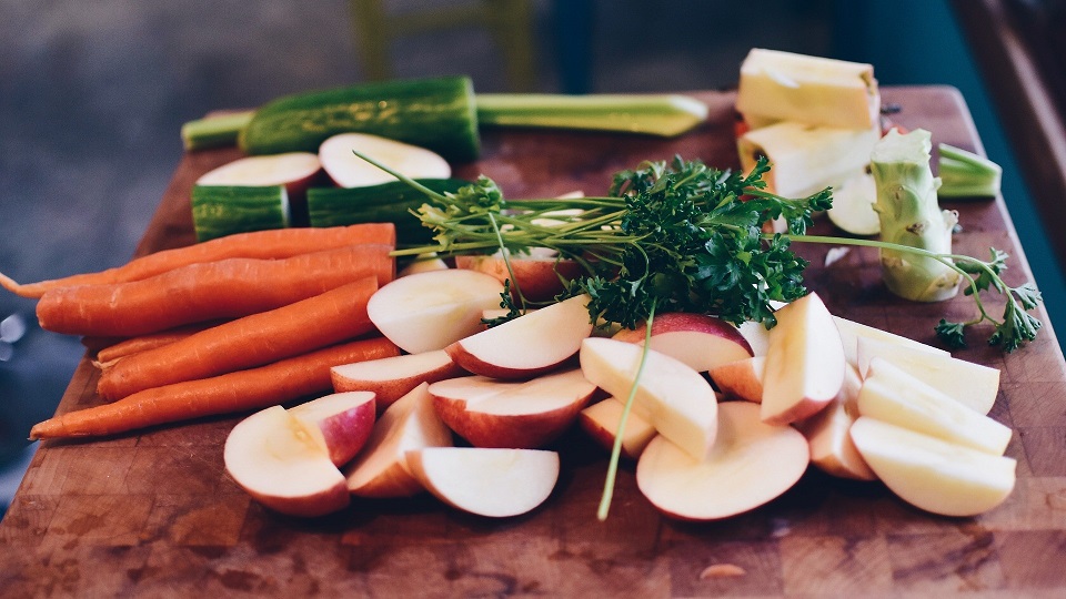 Kitchen fruit and vegetable scraps