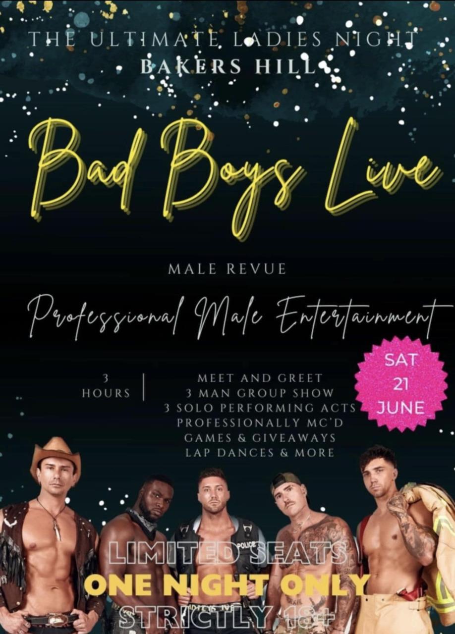 Bakers Hill Tavern- Bad Boys Live