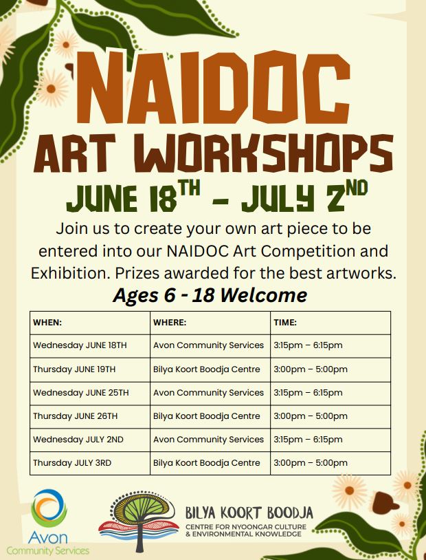 NAIDOC Art Workshops- Wednesdays