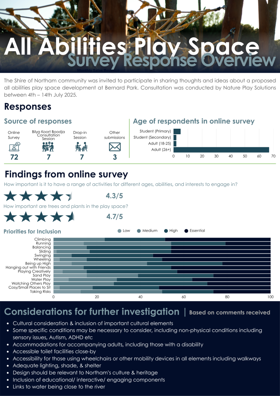 All Abilities Playspace - Survey Response