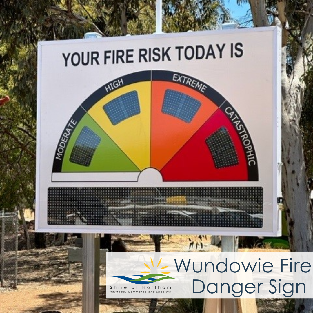 Wundowie Fire Risk Sign Update
