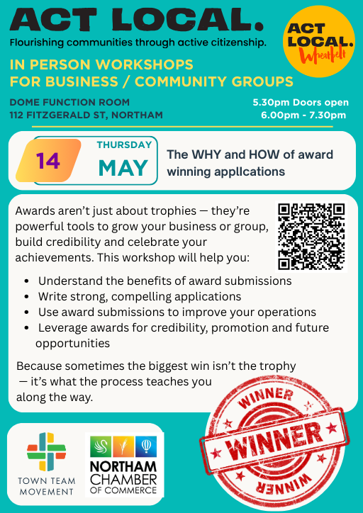 Act Local Training: The Why and How of award winning applications