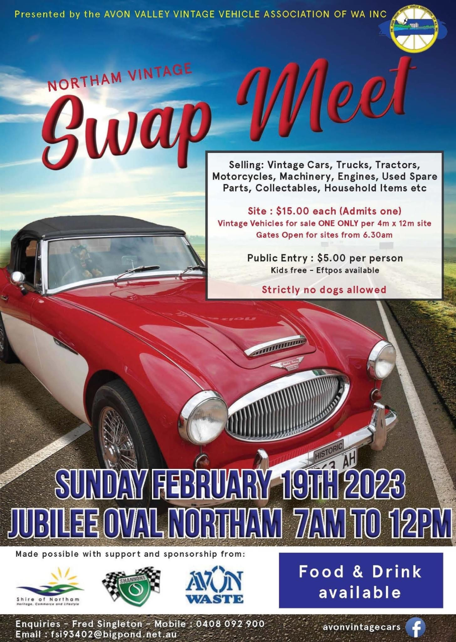 Northam Vintage Swap Meet 2023!