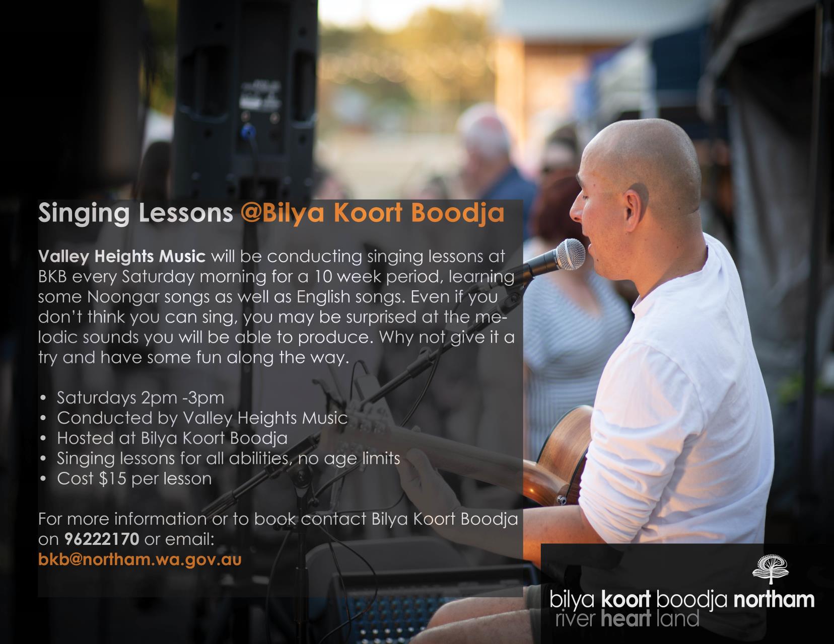Singing Lessons at Bilya Koort Boodja