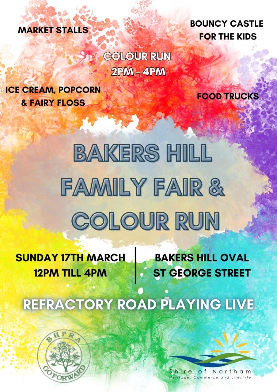 Bakers Hill Family Fair & Colour Run