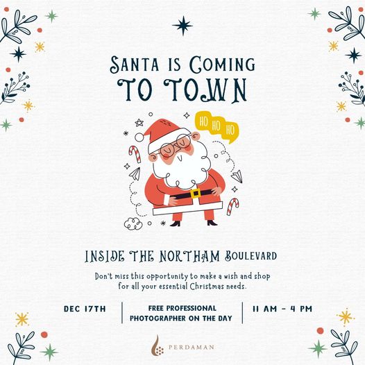 Santa Is Coming To Town!